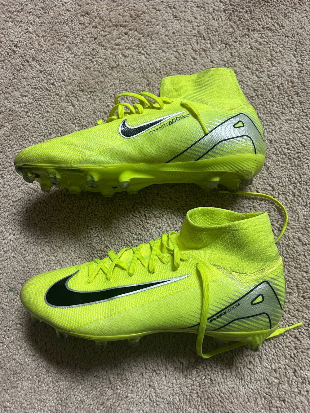 NIKE MEN'S ZOOM MERCURIAL SUPERFLY 10 PRO FG Cleats 8.5